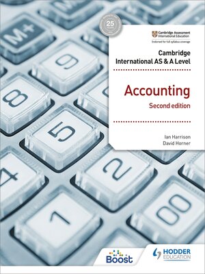 cover image of Cambridge International AS and a Level Accounting